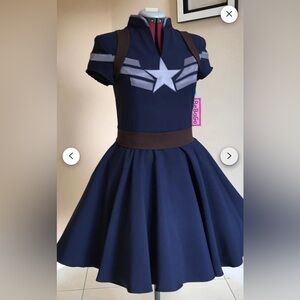 Captain America Cosplay Dress